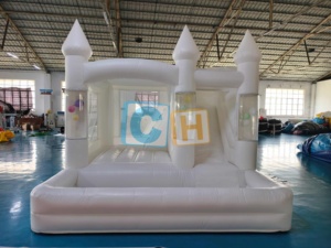 <span class=keywords><strong>Castillo</strong></span> Inflable Blanco con Globos Flotantes, Casa de Burbujas, <span class=keywords><strong>Castillo</strong></span> Inflable - Product Image 5