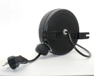 European Mini Cable Reel Extension Cord With Retractable Power Reel