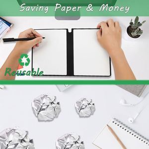 Writing Whiteboard Notebook Leather Double-sided Rewritable Whiteboard Notepad <b>Memo</b> <b>Pad</b> Notebook for Students - Product Image 5