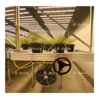 HUIFA Offre Spéciale hydroponique 4x8 table roulante plateau d'inondation serre agricole table roulante en plastique pour plantes médicales