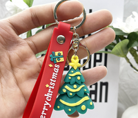 Maßgefertigter Weihnachtspuppen-Schlüsselanhänger 3D Mini-Figur Taschen- und Autoanhänger Großhandel Weihnachtsgeschenk Hängender Charm Accessoire