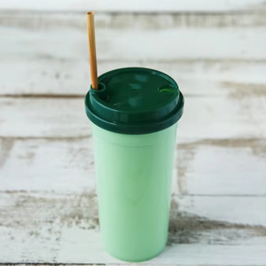 แก้วน้ำพลาสติก PP แบบใช้แล้วทิ้ง พร้อมฝาปิดแบบใหม่ สำหรับน้ำผลไม้สดชื่นและเครื่องดื่มฤดูร้อน - Product Image 1