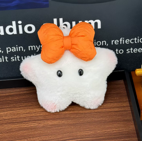 Orange bow stars