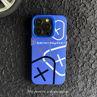 Coque Téléphone Designer Élégante pour iPhone Xr Xs 11 12 13 Mini 14 15 Plus 16 17 Pro Max, Étui Gertrude