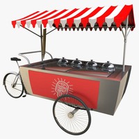 Partie soutien mobile chariot à glace avec roue