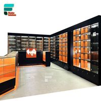 Comptoir Cigarette Présentoir Conception Vitrine En Verre Fumée Boutique Luminaires Tabac Présentoir