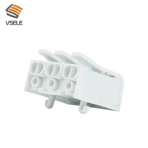 Mini conector de cable de luz de bloque de Terminal de empuje rápido, alta calidad