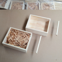 Boîtes Cadeaux Décoratives en Pin avec Couvercle Transparent Coulissant Boîte à Bijoux en Bois Boîte de Présentation Boîte Emballage pour Thé Bougie Carte Cadeau