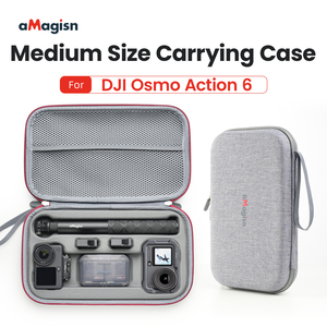 Bolsa de Almacenamiento AMagisn con Doble Cierre, Ligera y Mediana, para Accesorios de Cámara Deportiva <span class=keywords><strong>DJI</strong></span> <span class=keywords><strong>Osmo</strong></span> <span class=keywords><strong>Action</strong></span> 6/5Pro - Product Image 1