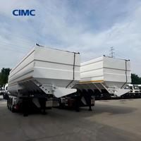 Semi-remorque citerne à aliments CIMC 50 CBM, 3 essieux, pour le transport d'aliments pour bétail