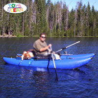 Nouveau design de mini kayak gonflable, bouée flottante en forme de banane, ponton gonflable pour la pêche