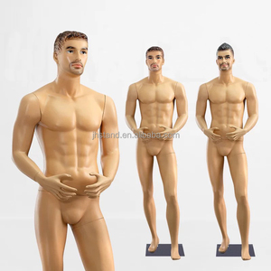 Maniquíes Masculinos de Cuerpo Completo <span class=keywords><strong>Musculoso</strong></span> de Plástico para Exhibición en Vitrinas, Maniquíes de Hombre con Maquillaje y Cabello - Product Image 1