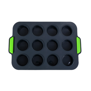 BPA LIBERO Muffa Della Torta Da Cucina Pasticceria 12 Cavità Del Silicone Del Bigné Tazza Della Focaccina Della Muffa - Product Image 6