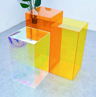 Présentoir en acrylique multicolore pour comptoir de magasin PMMA Socles et plinthes hauts