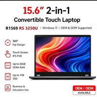 Nouvel ordinateur portable d'étudiant de 15,6 pouces, Windows 11 Home, 60 Hz, double cœur AMD R3 3250U, double écran, mini ordinateur portable de marque, ordinateur portable professionnel