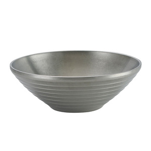Stainless Steel Bowl Large Durable Hotel Use Conical Design Solid Color - Product Image 2