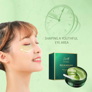 Le <span class=keywords><strong>patch</strong></span> de sommeil au collagène d'avocat biologique personnalisé en gros supprime les poches gonflées avec un masque pour les <span class=keywords><strong>yeux</strong></span> bon marché en gel réutilisable vert - Product Image 2