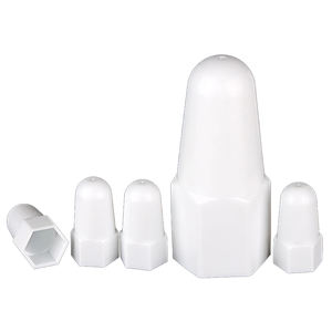 एलएसएम पी प्लास्टिक फ्लैंज मीट्रिक हेक्स नट सजावटी स्क्रू कैप के साथ सिर बोल्ट और नट्स के लिए सुरक्षात्मक कवर - Product Image 3