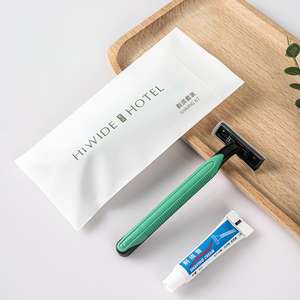 Ensemble d'articles de toilette pour hôtel jetable taille voyage shampooing après-shampoing savon nettoyant pour le corps pour B & B Hotel Motel Guest Rooms Resorts Vacation - Product Image 6