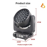 Prix de gros Projecteurs LED à tête mobile 500W Zoom RGBW 37x18W Effet Bee Eyes