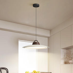 Lámpara de barra de hierro minimalista moderna para hoteles, restaurantes, diseño de sombrero de <span class=keywords><strong>pescador</strong></span> antiguo, candelabro de comedor de Color 3000K - Product Image 3