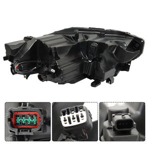 Ensemble de phares LED d'usine en vente, côté gauche + droit, pour <span class=keywords><strong>Nissan</strong></span> <span class=keywords><strong>Rogue</strong></span> SL SV 2021-2023, chrome noir, lentille transparente - Product Image 4