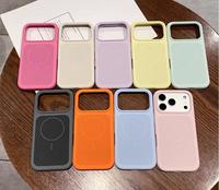 Coque de téléphone pour iPhone 14 15 16 17 Pro Max, Apple 17 Air, charge magnétique sans fil, silicone liquide mat