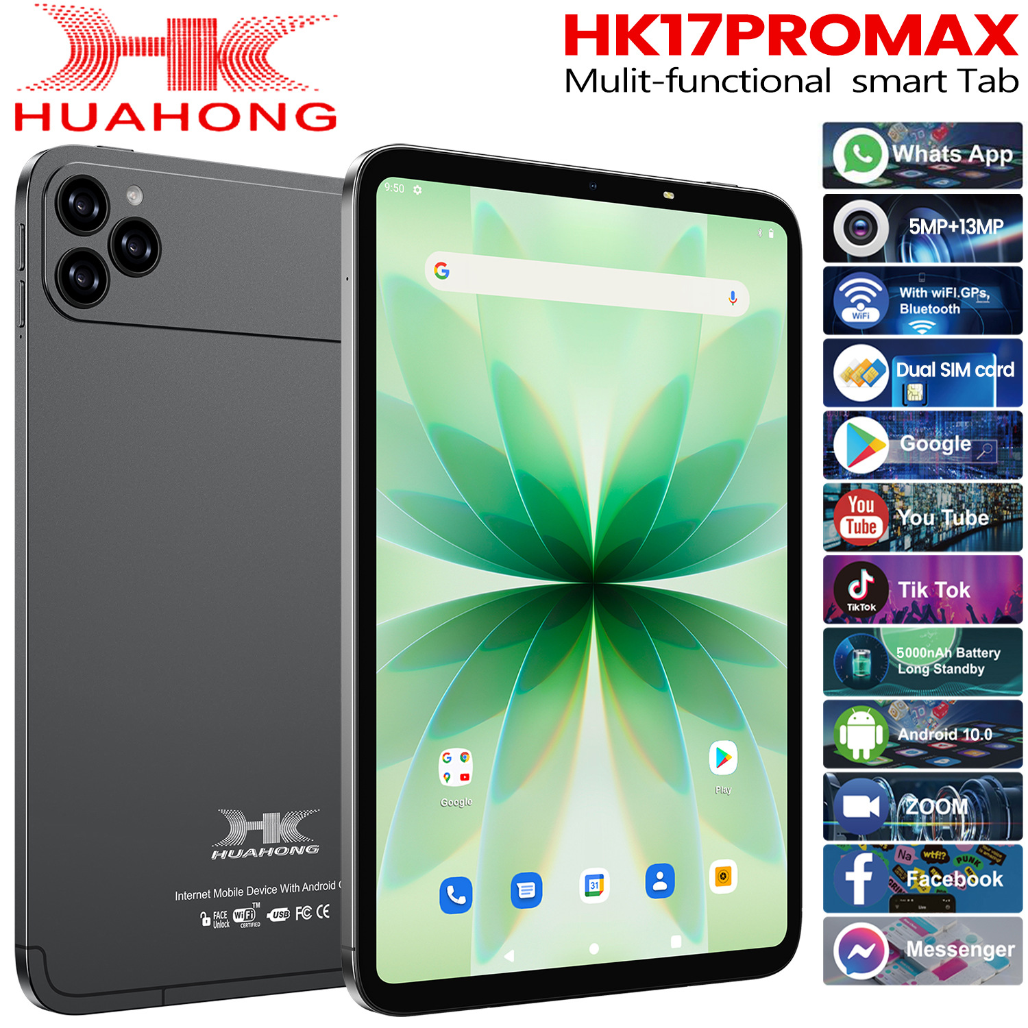 Tablette PC Hk17 promax-noir-version eurasienne-africaine