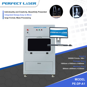 Hoàn hảo laser-xách tay Glass Cube Acrylic <span class=keywords><strong>2D</strong></span> 3D laser bên trong tinh thể khắc Engraver giá máy cho khách sạn Quà Tặng quảng cáo - Product Image 2