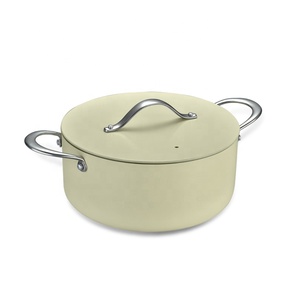 Chất lượng cao Hot Bán 7 cái không dính lớp phủ gốm <span class=keywords><strong>Cookware</strong></span> <span class=keywords><strong>Set</strong></span> với nắp nhôm - Product Image 5