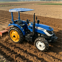 Gebrauchter Lovol 704 70PS Allradtraktor mit Sonnenschutz, kompakt, flexibel, Weichai/Quanchai Motor, Getriebe, Blau-Schwarz
