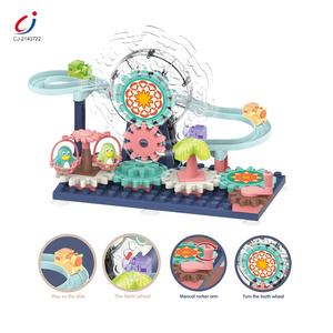 Mainan DIY Bongkar Pasang, Mainan Rakit Diy Swakriya Roda Gigi Surga Roda Kreatif Luncuran Listrik - Product Image 2
