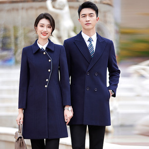 Abrigos de Gabardina Unisex de Negocios, Gruesos, Cruzados, de Moda Otoño Invierno, con Elegante Diseño Entallado, 100% Poliéster - Product Image 2