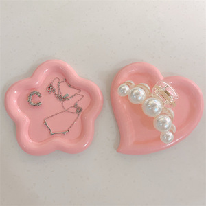 Bandejas de resina para exhibir joyas, collares, pendientes, accesorios de fotografía, aproximadamente 10,5 cm, estilo rural - Product Image 4