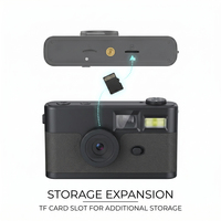 Appareil photo numérique de style rétro, 13MP, 1080P, caméra de vlogging, anti-vibrations, écran sans écran tactile, appareil photo numérique pour adultes et enfants