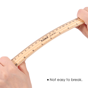 <span class=keywords><strong>Regla</strong></span> de Medición de <span class=keywords><strong>Madera</strong></span> Foska de <span class=keywords><strong>30</strong></span> <span class=keywords><strong>cm</strong></span>, Superficie Lisa y Resistente a la Flexión, 2 Escalas, para Estudiantes, Profesores y Proveedores de Aulas - Product Image 4