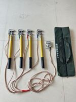 Pince de mise à la terre en laiton pour câble de mise à la terre de protection contre la foudre câble de terre de décharge temporaire avec bâton de connexion 220kv