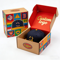 Boîte de présentation pour casquettes, chapeaux de baseball, chapeaux mystère, emballage personnalisé, boîte d'expédition, boîte en papier pour chapeau Panama