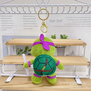 Figurine de tortue en peluche de 4 pouces, style dessin animé, transfrontalière, porte-clés pendentif, en Polyester et Coton PP, pour Claw - Product Image 3