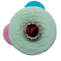 Fil de viscose coloré 16S/1 effet glacé, tissu chenille, fil à coudre pour vêtements, tricot à la main, fil texturé teint en gros