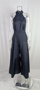 Combinaison élégante et formelle à jambes larges <span class=keywords><strong>pour</strong></span> femmes, sans manches, col halter, 2025 - Product Image 5
