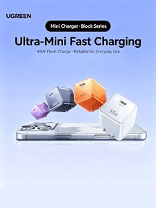 UGREEN ที่ชาร์จติดผนังแบบพับได้ขนาดเล็ก 45W GaN USB-C ชาร์จเร็ว พกพาสะดวก รองรับ PD PPS สำหรับโทรศัพท์มือถือและแล็ปท็อป - Product Image 2