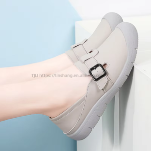 Chaussures souples pour femmes en cuir véritable, à enfiler, nouvelle collection printemps - Product Image 4