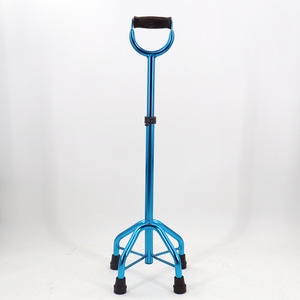 Canne à quatre pieds en alliage d'aluminium Langhe, réglable en hauteur sur 10 niveaux, pour personnes âgées - Product Image 3