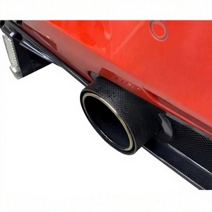 Accesorio de Escape de Fibra de Carbono Estilo Capristo de Alta Calidad Compatible con Ferrari 488 Gtb 2015-2018 86648400 821276 821208 - Product Image 4