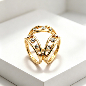 Insignia metálica personalizada, botón redondo esmaltado, broche de lujo para hiyab, diseño de flor de lis en oro rosa. - Product Image 5