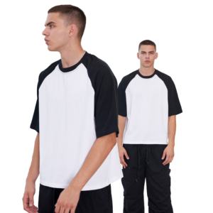 เสื้อยืดผ้าฝ้าย100 220 GSM ไหล่ตกแบบกล่องครอปพอดีตัว - Product Image 2