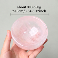 Vente en gros de bols en cristal rose naturel poli de haute qualité pour la guérison par le Reiki, décoration d'intérieur