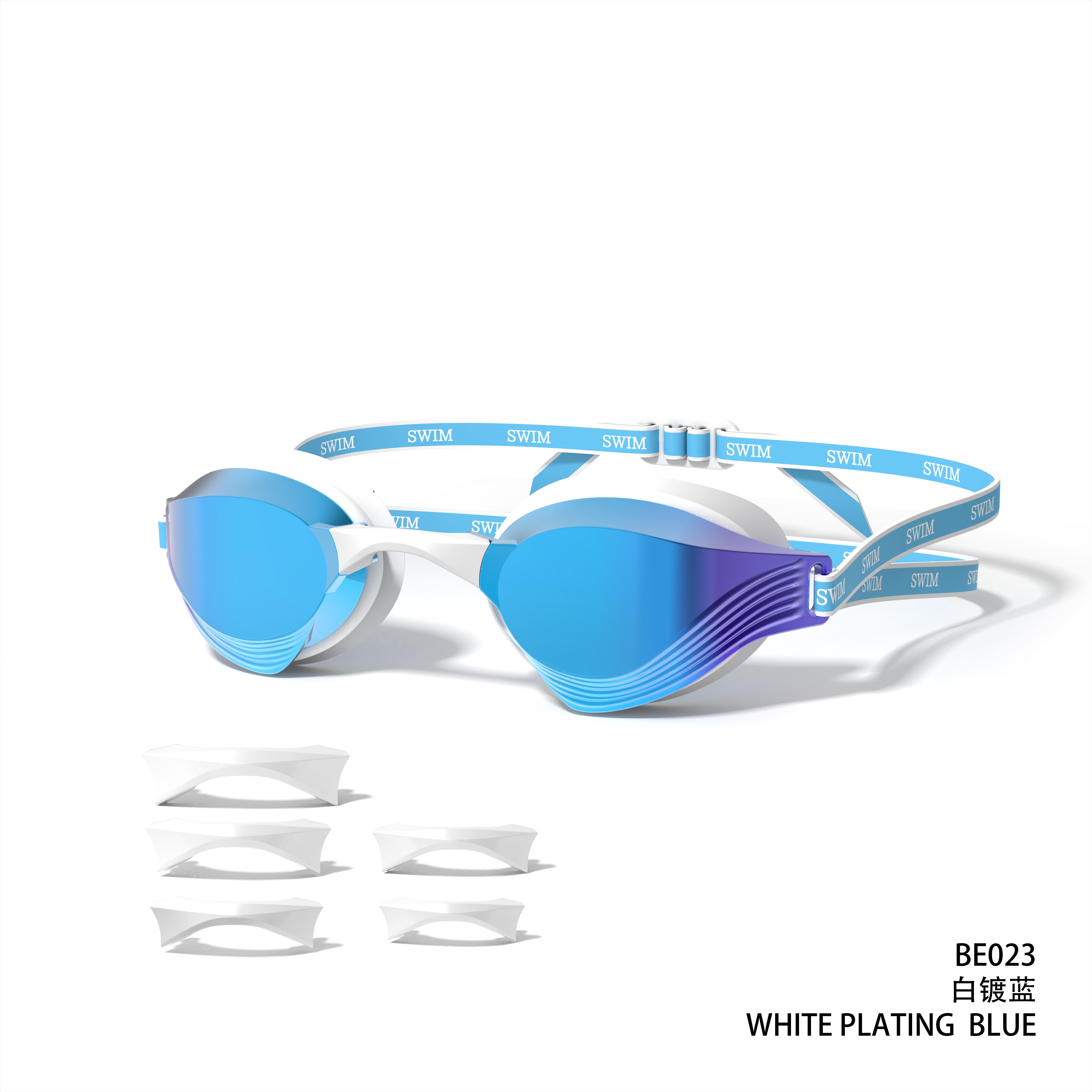 Placcatura bianca blu