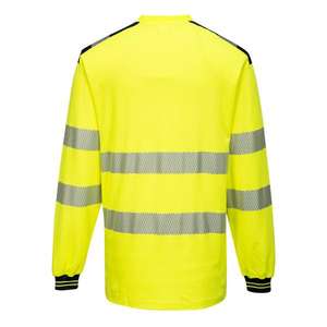 PORTWEST - T185YBRXXL PW3 camiseta amarilla/negra de manga larga de alta visibilidad-EAN 5036108303854 ROPA DE TRABAJO DE LA HI-VIS - Product Image 2